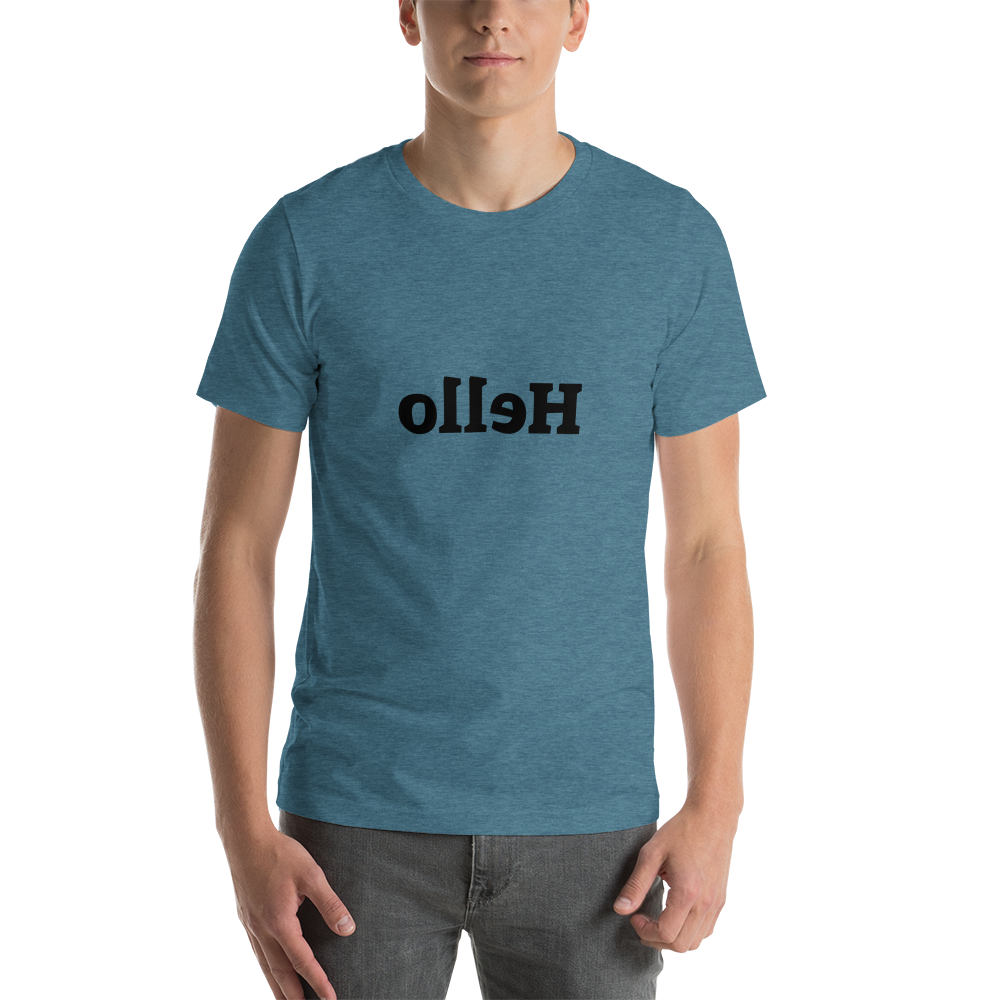 Short-Sleeve Unisex T-Shirt - Hello - Mirror