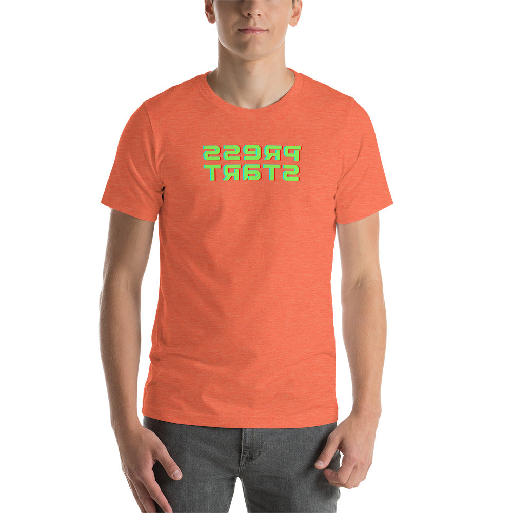 Short-Sleeve Unisex T-Shirt - Press Start - Mirror