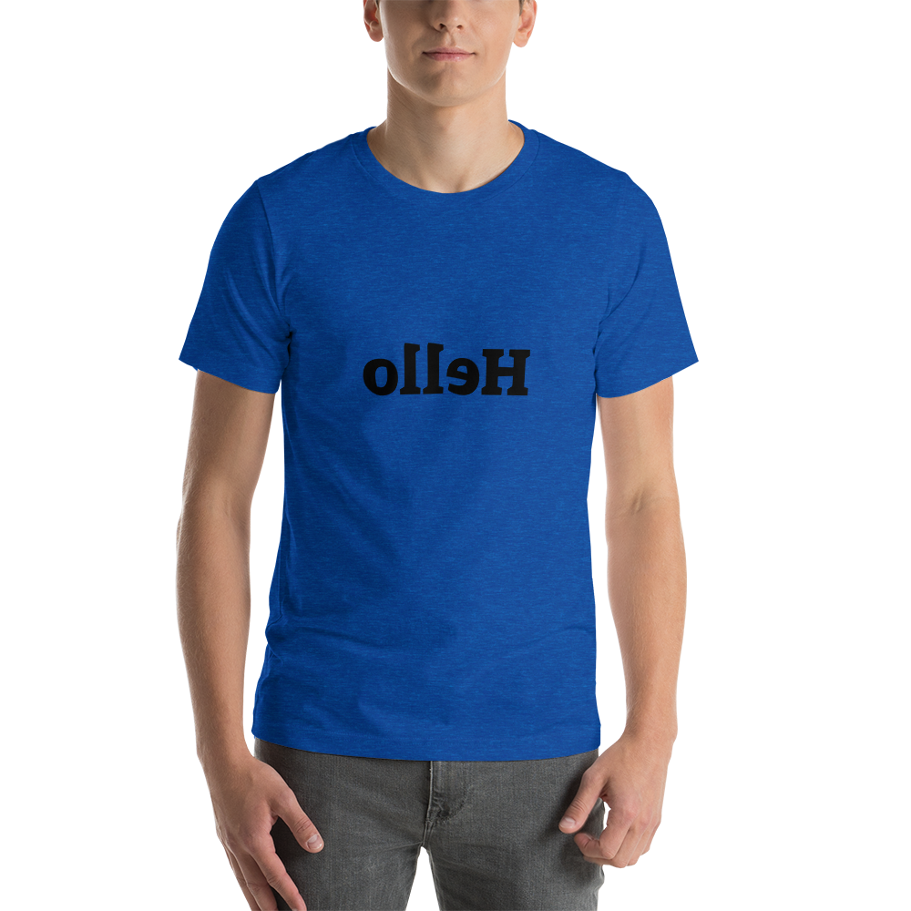 Short-Sleeve Unisex T-Shirt - Hello - Mirror