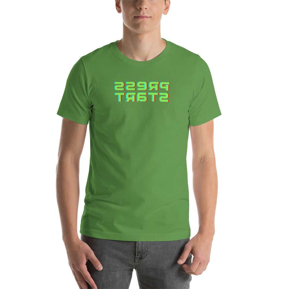 Short-Sleeve Unisex T-Shirt - Press Start - Mirror