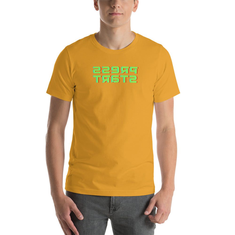 Short-Sleeve Unisex T-Shirt - Press Start - Mirror