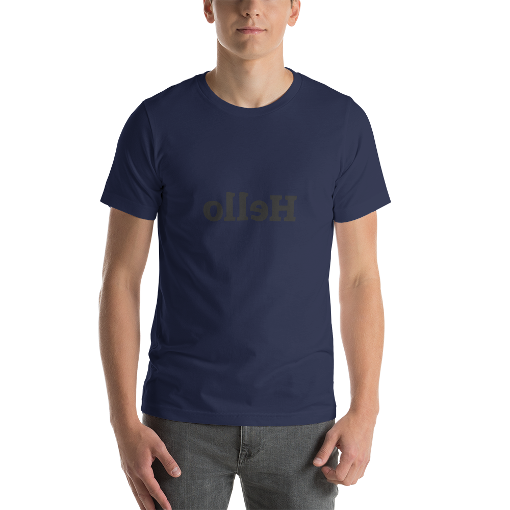 Short-Sleeve Unisex T-Shirt - Hello - Mirror