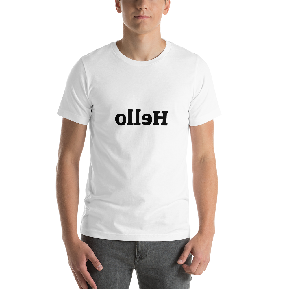 Short-Sleeve Unisex T-Shirt - Hello - Mirror