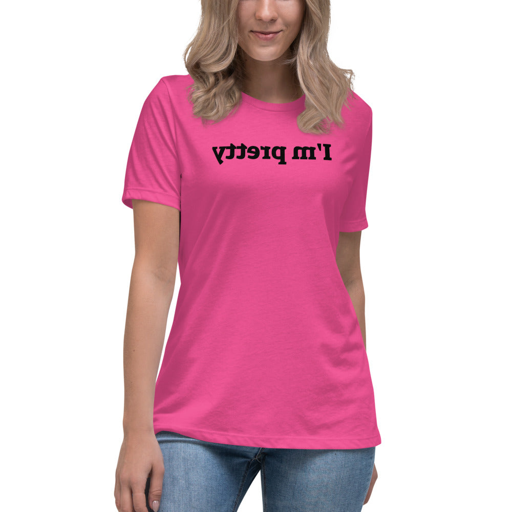 Women's Relaxed T-Shirt - I'm Pretty - Mirror