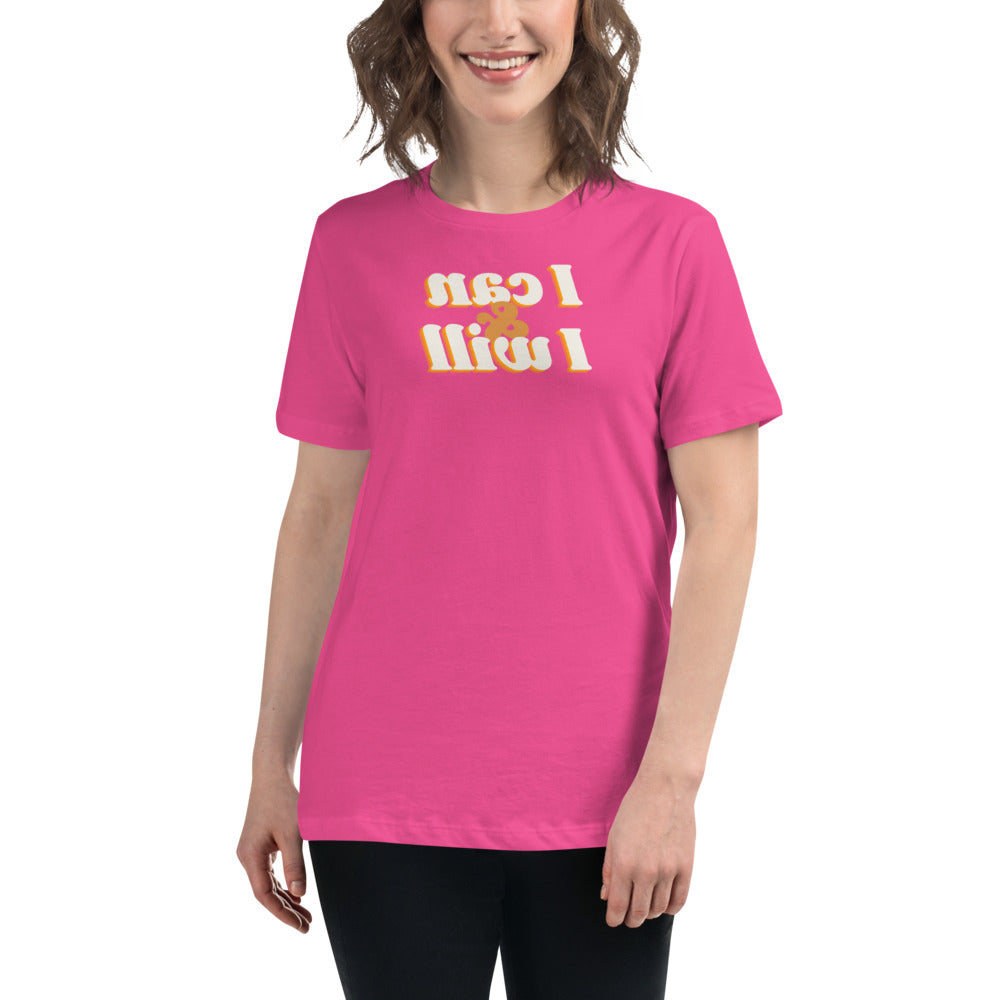 Women's Relaxed T-Shirt - I can & I will  - Mirror