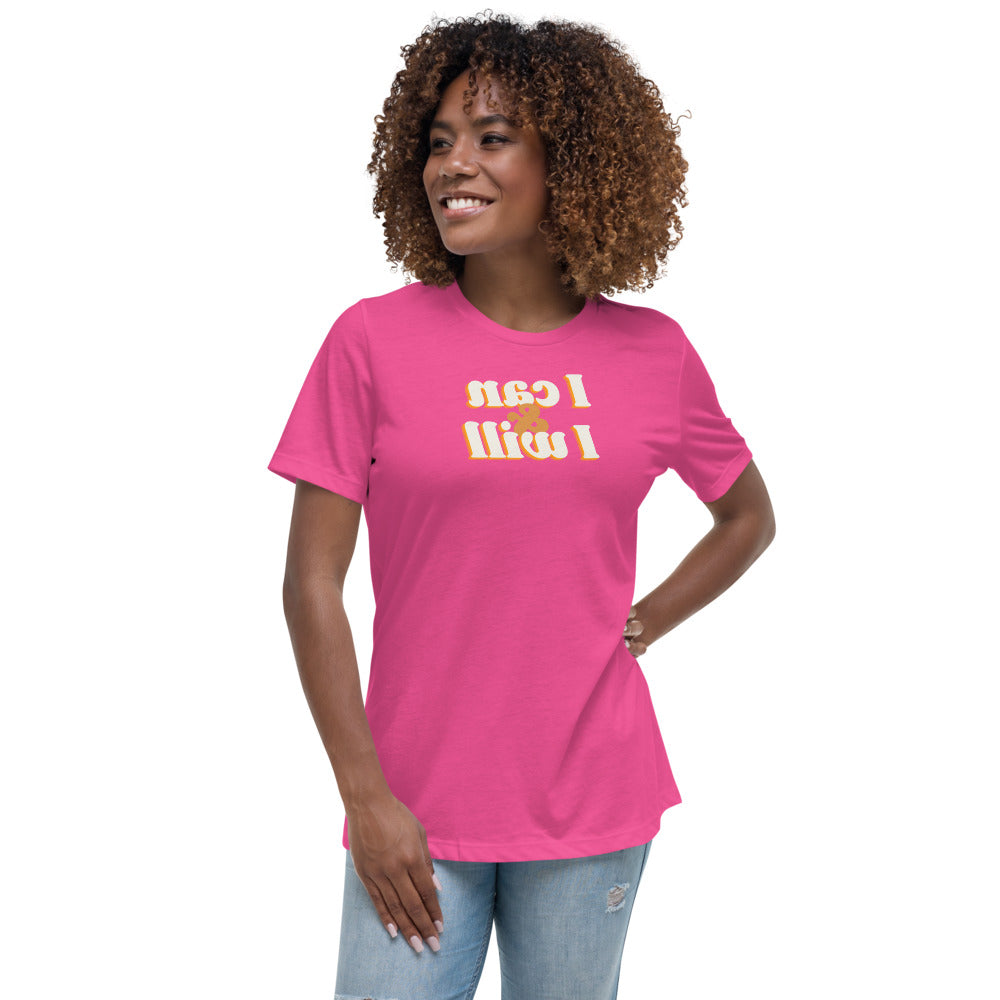 Women's Relaxed T-Shirt - I Can And I Will - Mirror