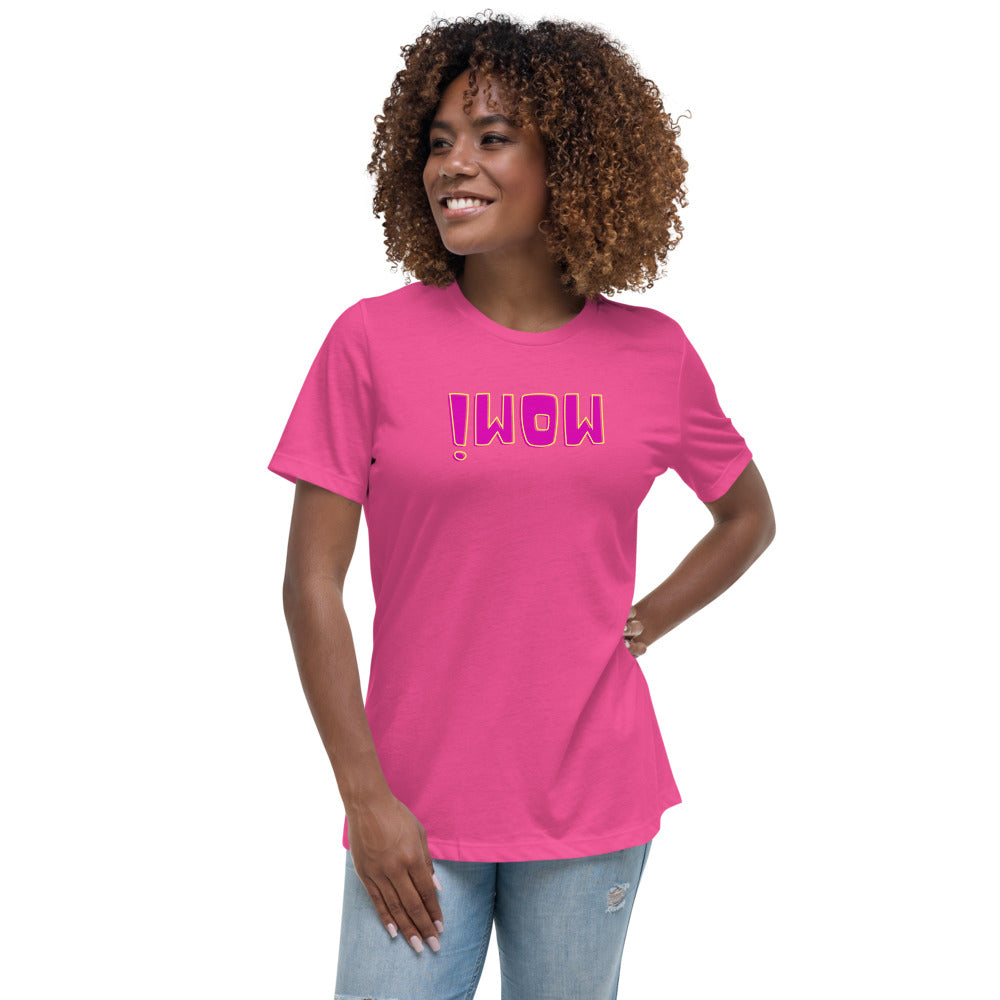 Women's Relaxed T-Shirt - Wow - Mirror