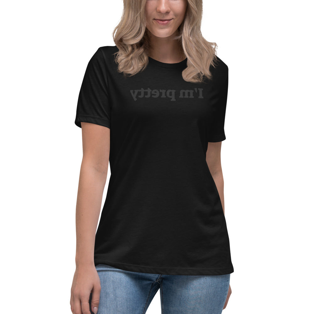 Women's Relaxed T-Shirt - I'm Pretty - Mirror