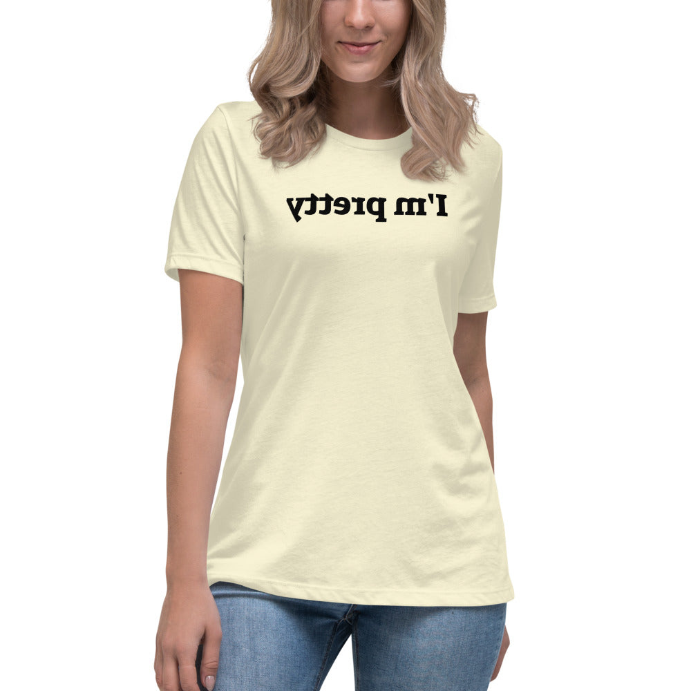 Women's Relaxed T-Shirt - I'm Pretty - Mirror