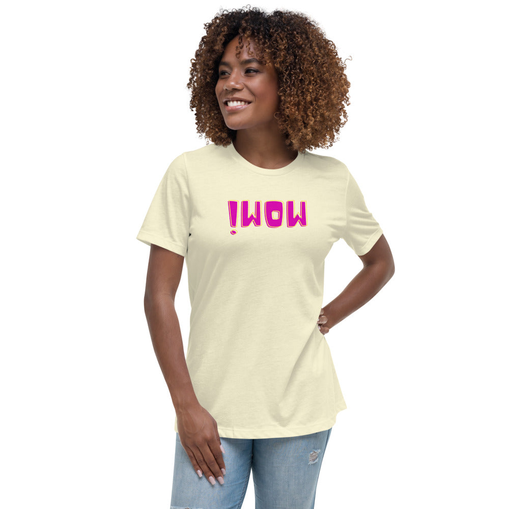 Women's Relaxed T-Shirt - Wow - Mirror