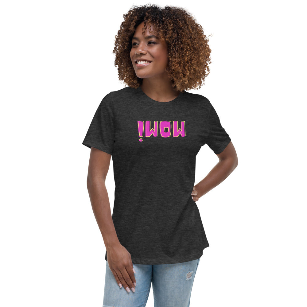 Women's Relaxed T-Shirt - Wow - Mirror