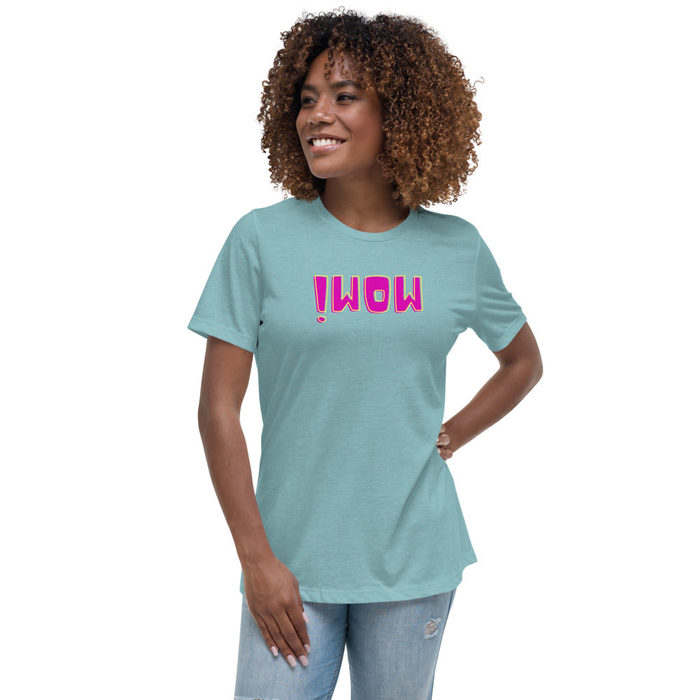 Women's Relaxed T-Shirt - Wow - Mirror