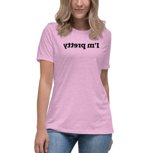 Women's Relaxed T-Shirt - I'm Pretty - Mirror