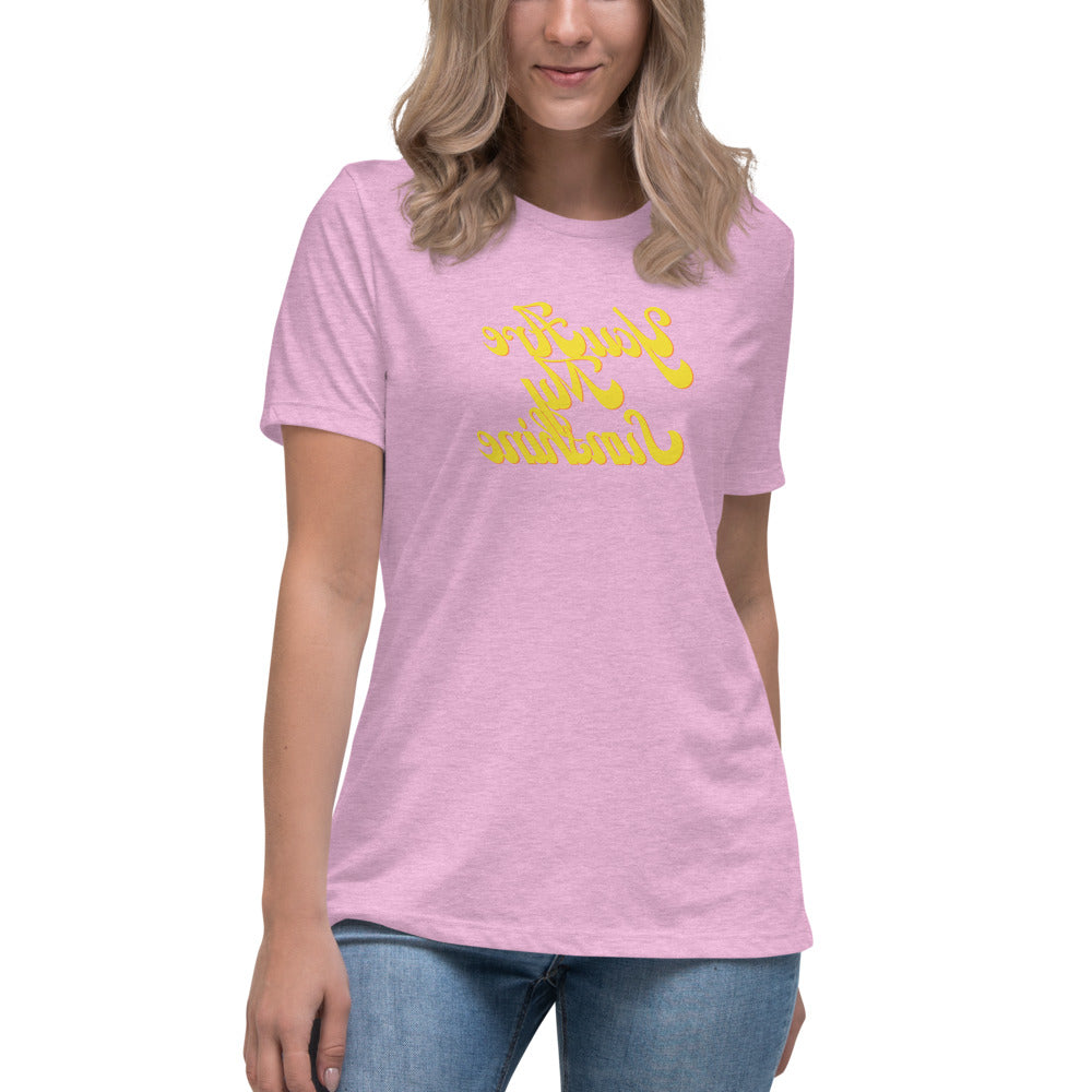 Women's Relaxed T-Shirt - You Are My Sunshine  - Mirror