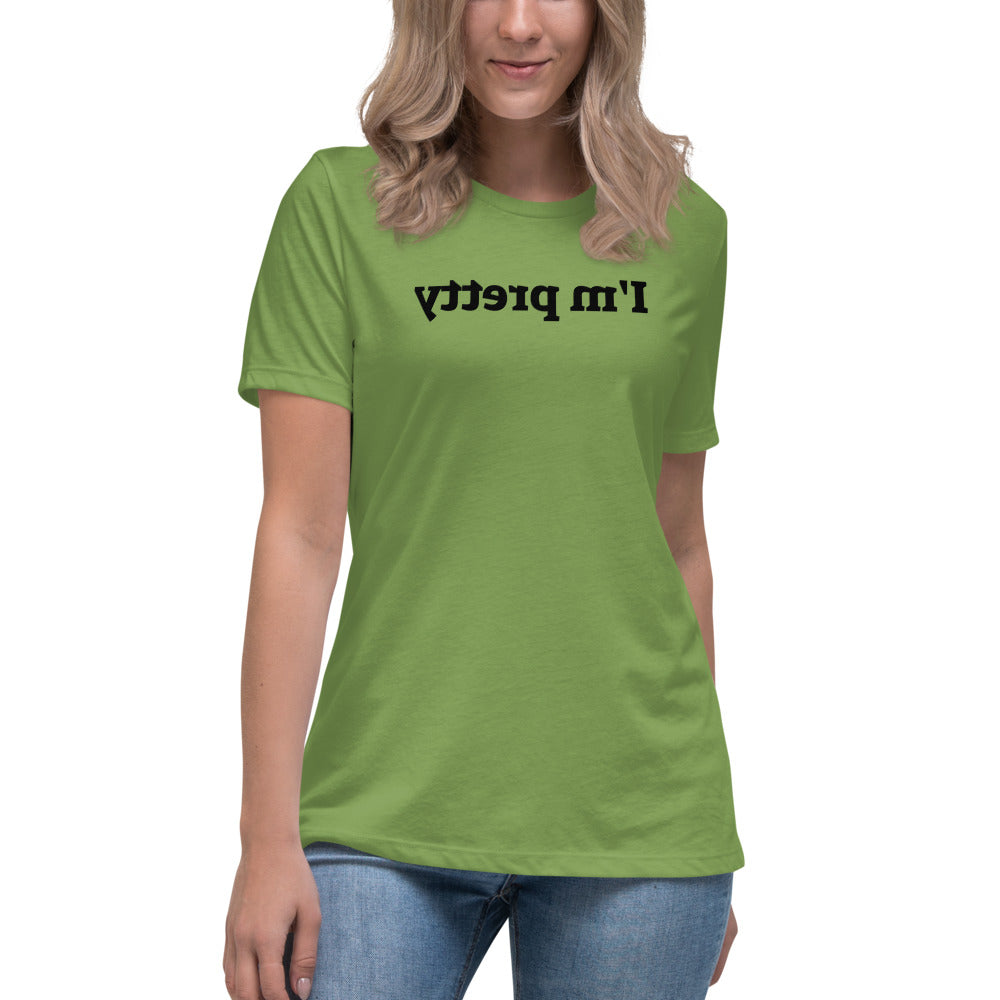 Women's Relaxed T-Shirt - I'm Pretty - Mirror