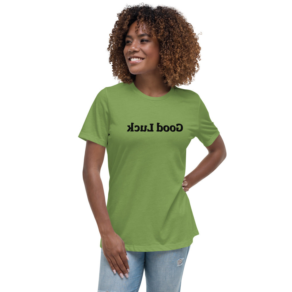 Women's Relaxed T-Shirt - Good Luck - Mirror