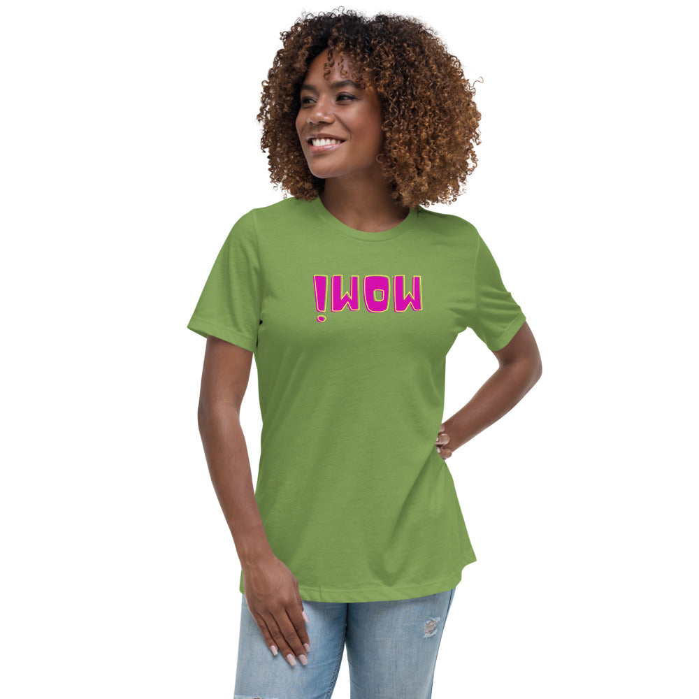 Women's Relaxed T-Shirt - Wow - Mirror