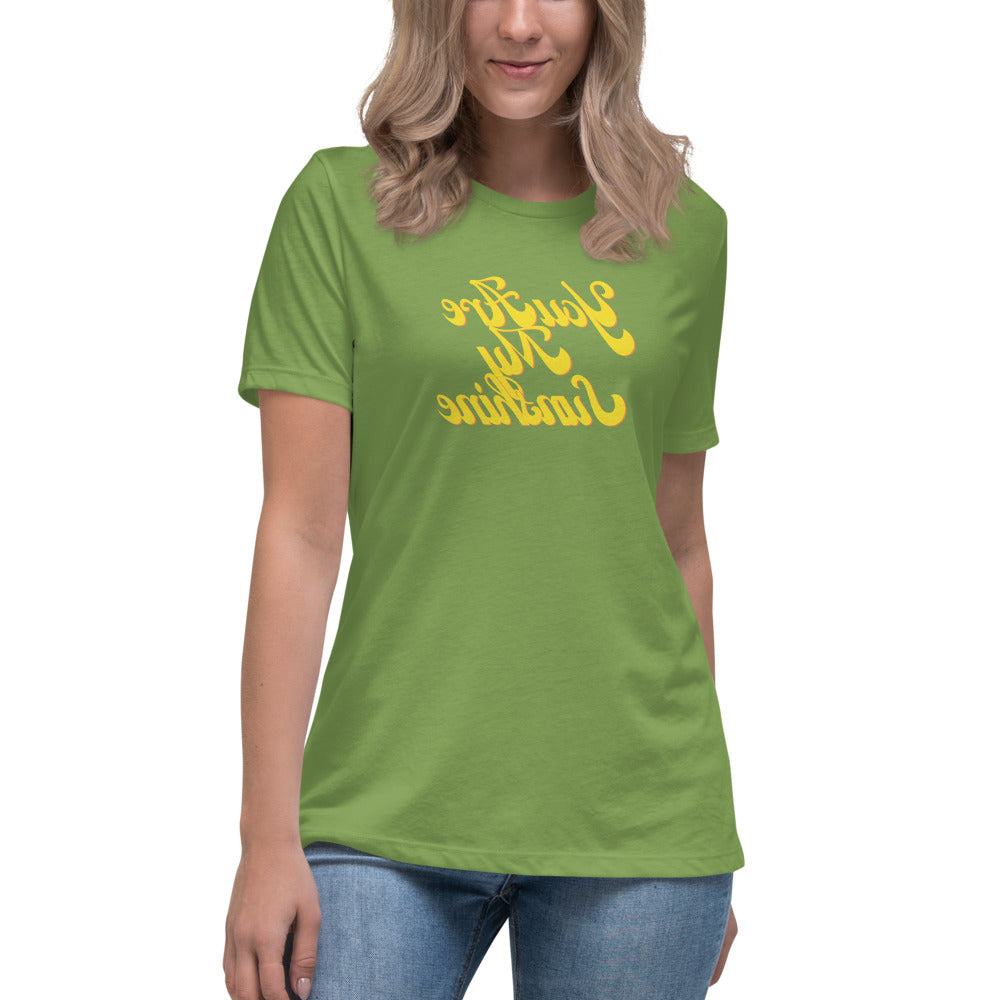 Women's Relaxed T-Shirt - You Are My Sunshine  - Mirror