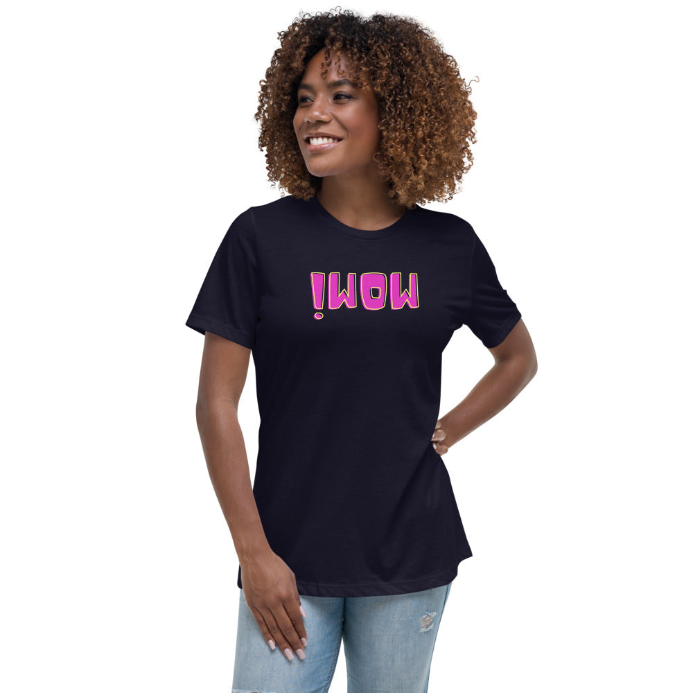 Women's Relaxed T-Shirt - Wow - Mirror