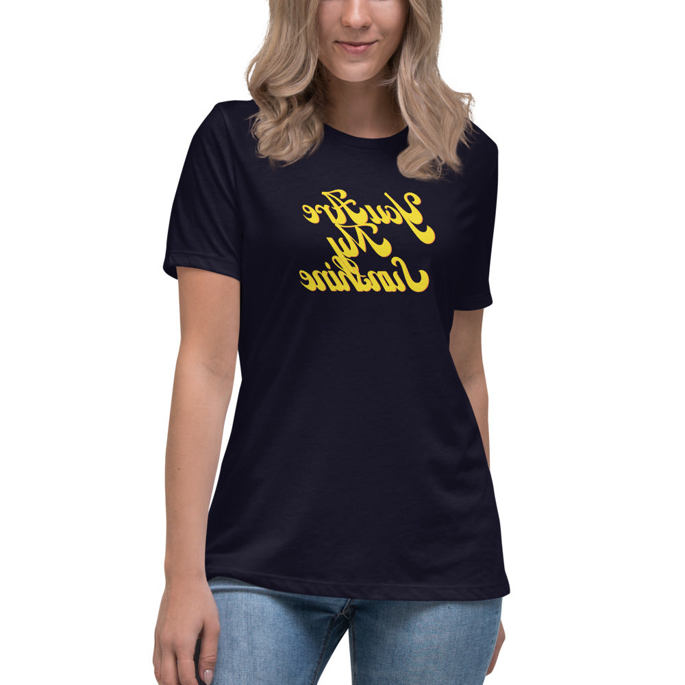 Women's Relaxed T-Shirt - You Are My Sunshine  - Mirror