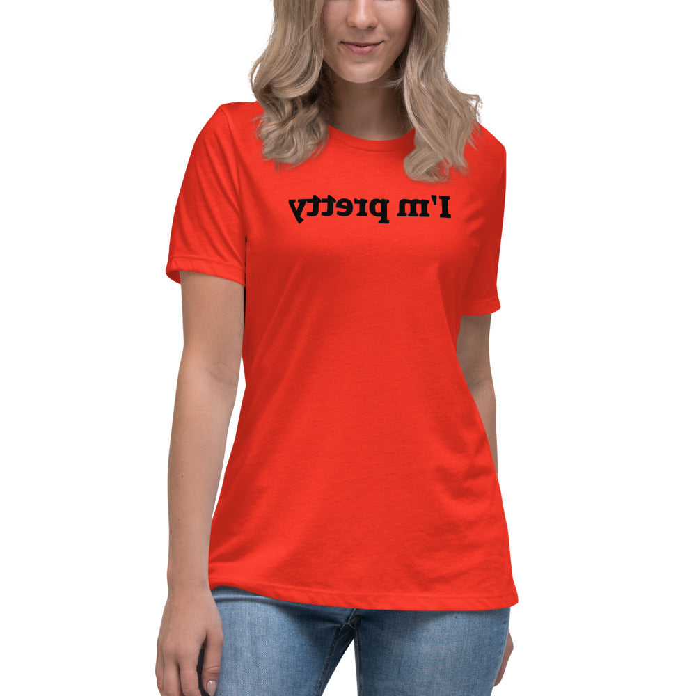 Women's Relaxed T-Shirt - I'm Pretty - Mirror