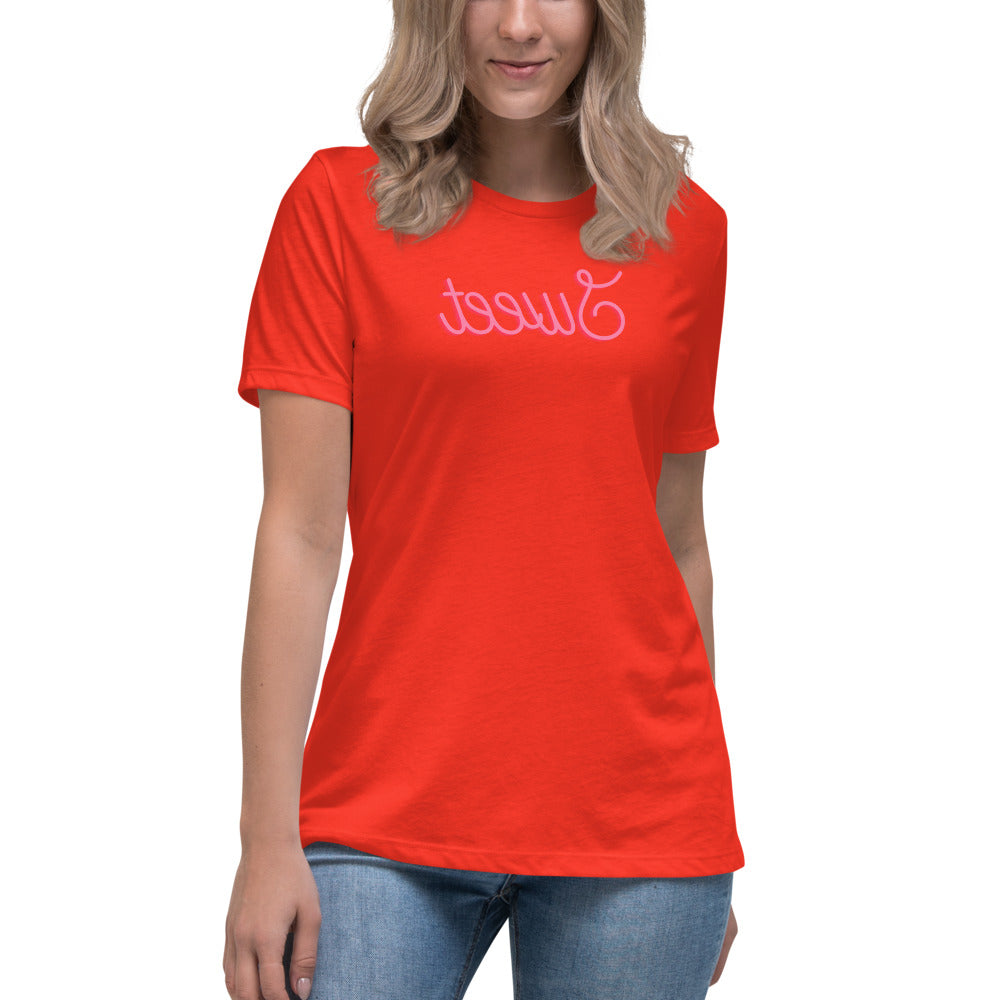 Women's Relaxed T-Shirt - Sweet - Mirror