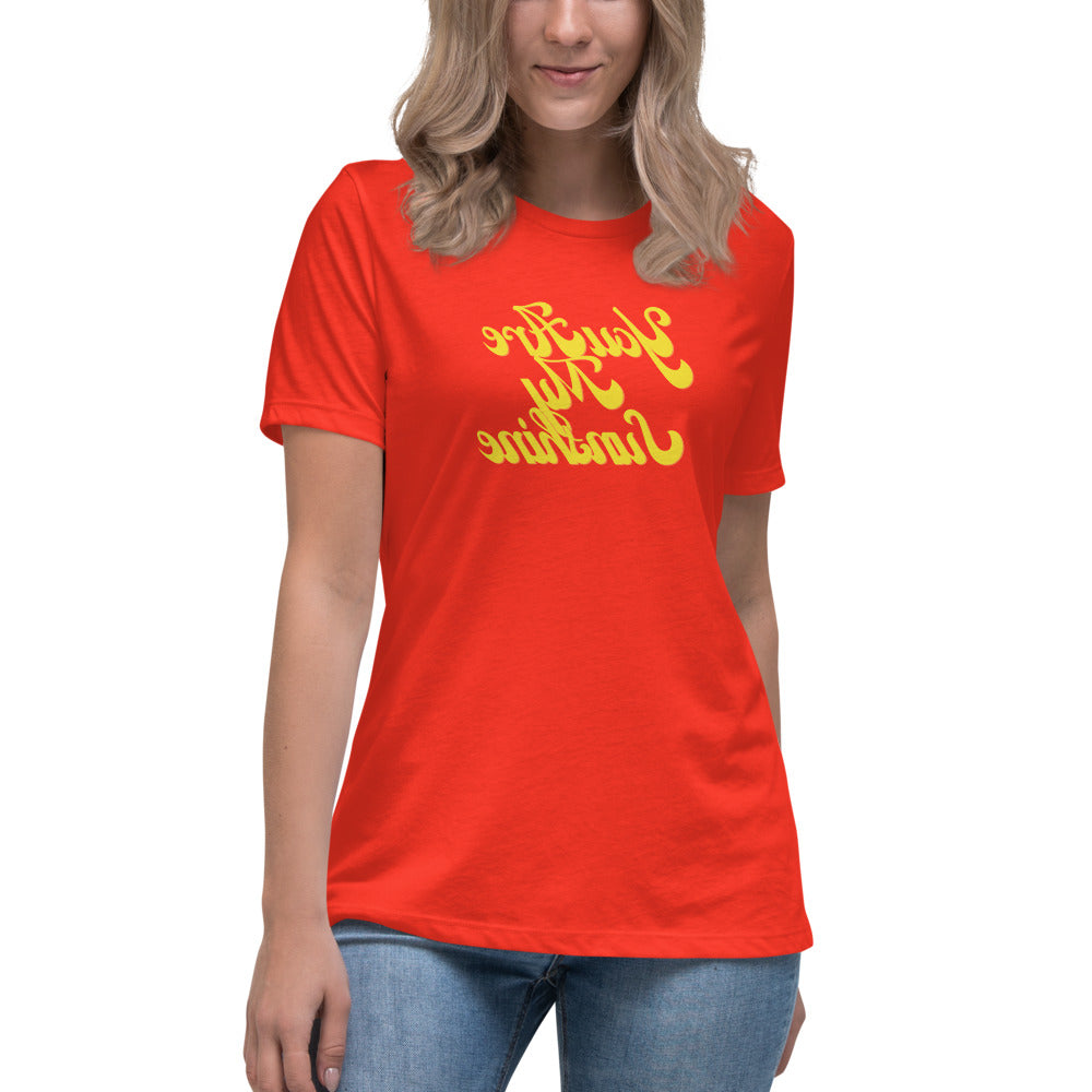 Women's Relaxed T-Shirt - You Are My Sunshine  - Mirror